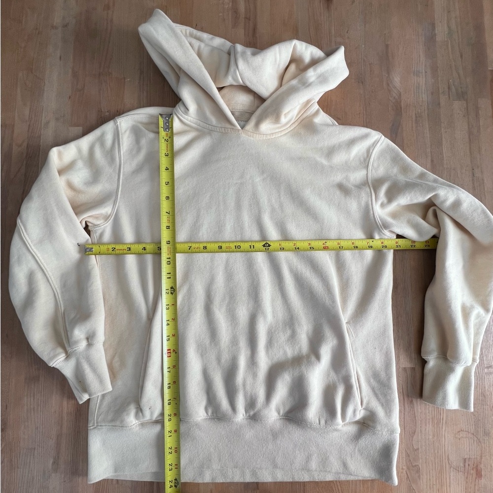 Abercrombie Off White Hoodie Sweatshirt Soft AF Women Size Small